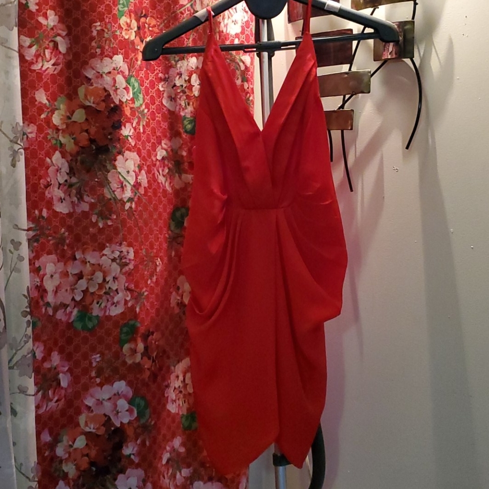RED COCKTAIL DRESS